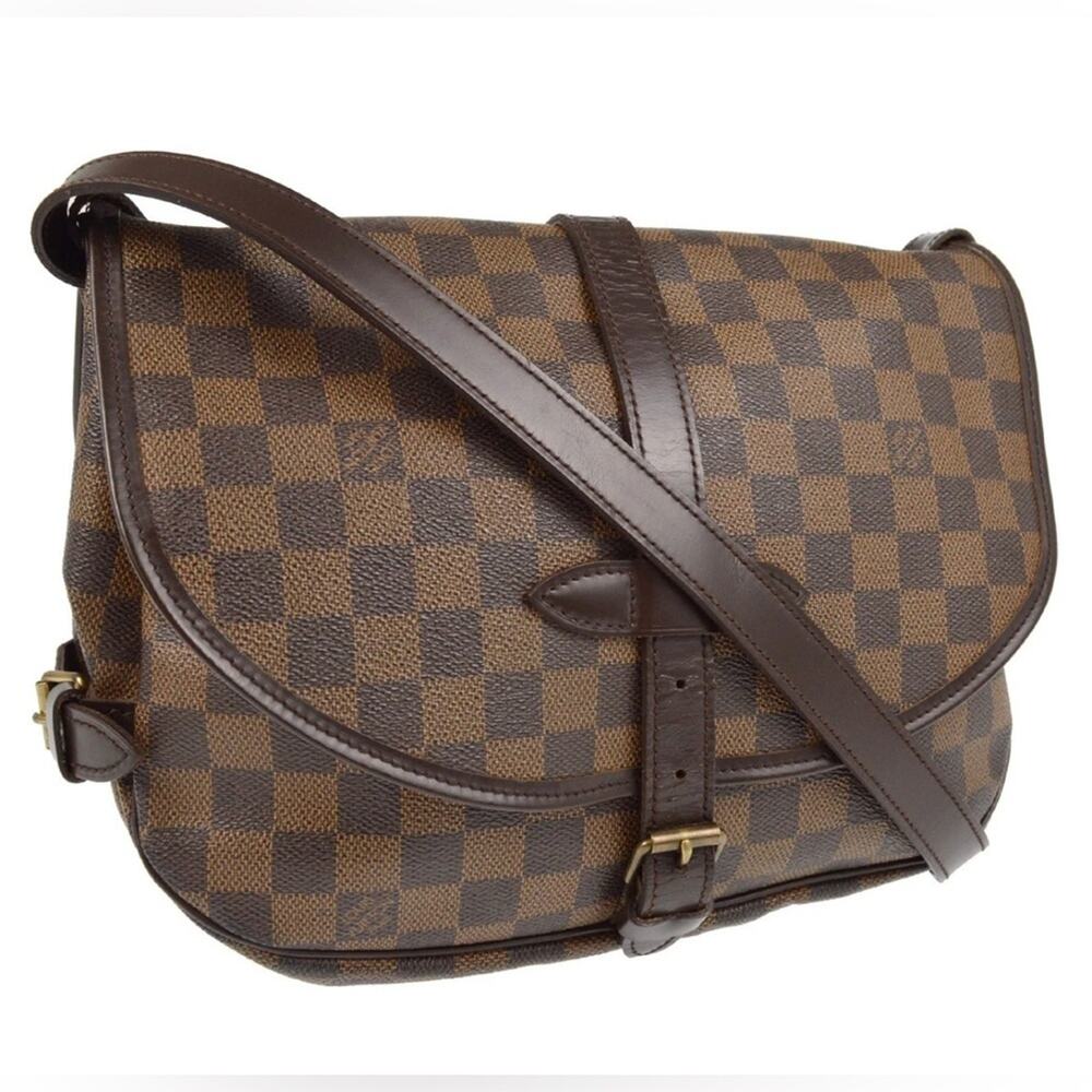 Authentic Louis Vuitton Damier Saumur 30 Messenger Shoulder Bag MB1024 - Picture 4 of 15